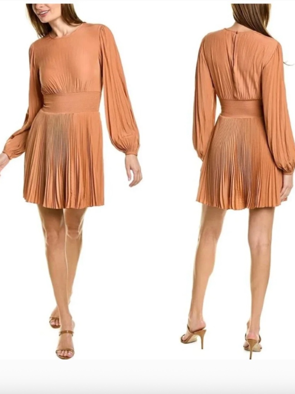 NWT A.L.C Behati II Mini Dress in Sorbet Size 4  small long sleeve